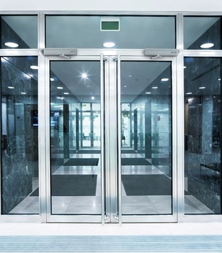automatic swing door